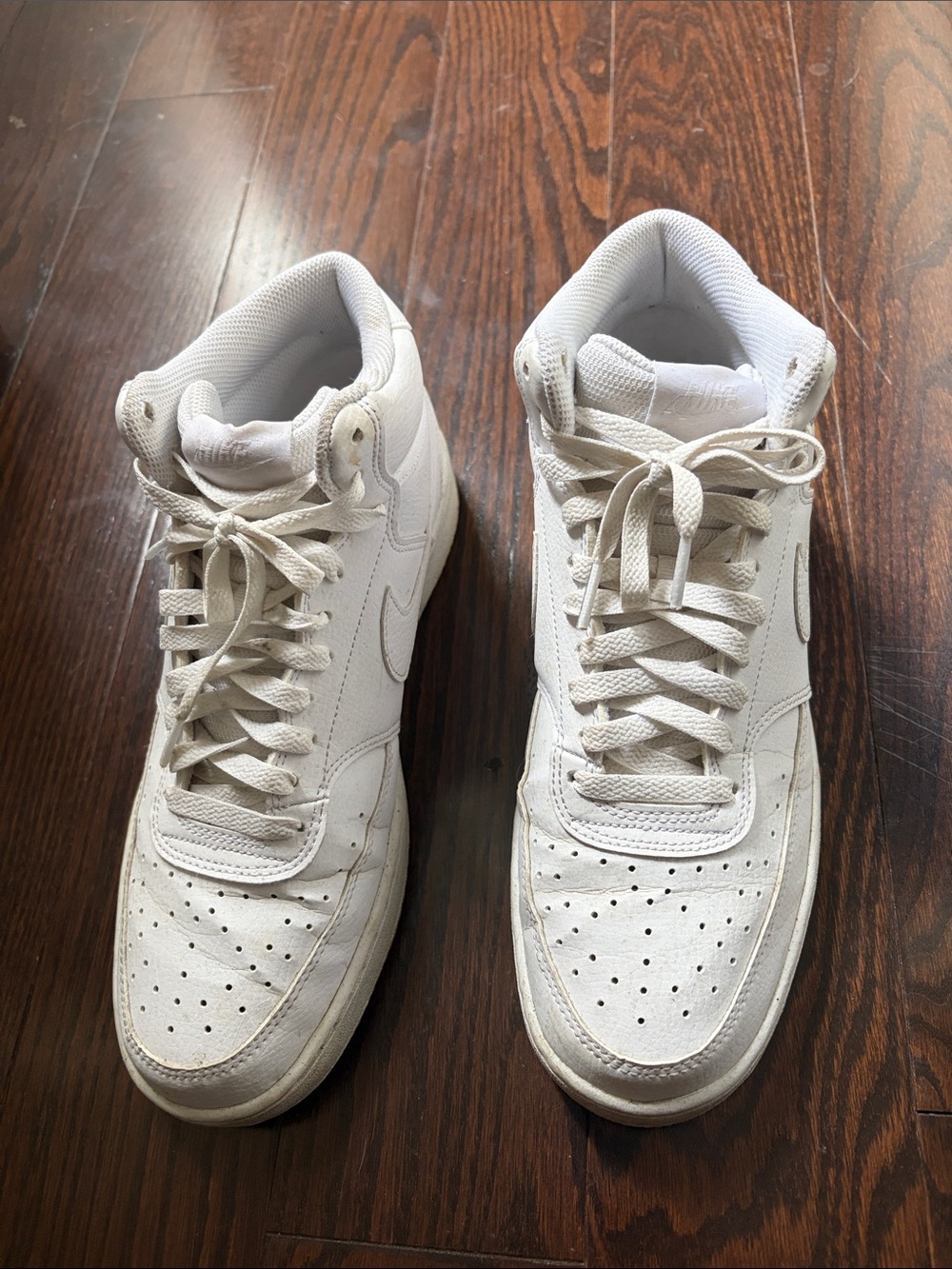 Nike White High-Top Athletic Sneakers
